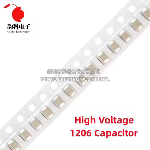 100pcs 1206 High Voltage SMD Chip Ceramic Capacitor 1KV 2KV 10pF 22pF 47pF 100pF 470pF 1nF 2.2nF 3.3