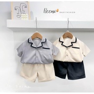 23216B Set of boys' Korean shirts for traveling and wearing Bemoo 9-25kg [Keinnier] X04-170