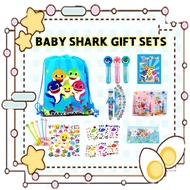 ✨💖 Baby Shark Birthday Party Goodie Bag 💖 Wallet Watch l Stickers l Notebook l Bubble Stick l Pencil Case l Doodle Book