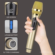 One for Two Microphone Cross-Border Outdoor Singing Karaoke Audio Wireless K Song Home Live Recharge