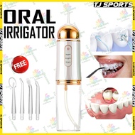 Portable Water Flosser Oral Irrigator Teeth Cleaner Dental Air Flosser Rechargeable Braces 3 Modes 4