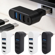 180° Rotatable 3USB+Type-C Ports Hub Universal USB 3.0 2.0 Interface Converter Portable High-Speed ​