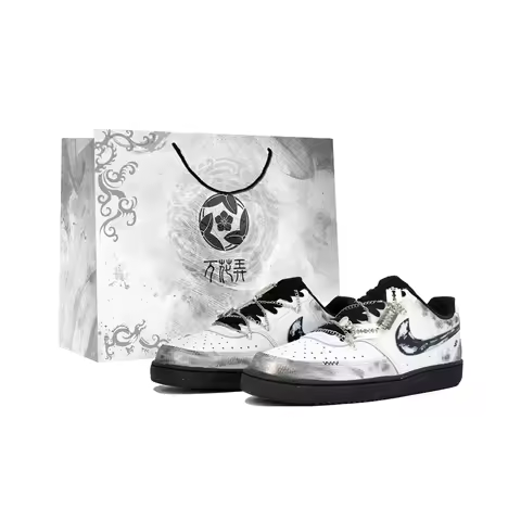 Nike Court Vision NN Wan Huo Nang, Hai Fei Yan Mie, Shopping Bag Low top Skateboard Shoes Men's Blac