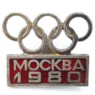 Pin Badge MOSKVA 1980 USSR Olympic Games Moscow 80