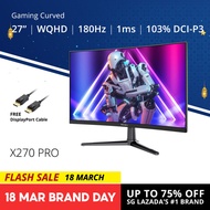 PRISM+ X270 PRO 27'' 180Hz 1ms Curved WQHD Adaptive Sync Gaming Monitor [2560 x 1440]
