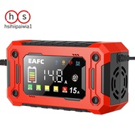 15A Pulse Repair Intelligent Charger Car and  Battery Charger for Car and  Lead-Acid  GEL Battery EU