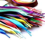 120 - 140 cm Long Smooth Satin Shoe Lace Flat Ribbon Shoelace 2 cm Wide for Sneaker