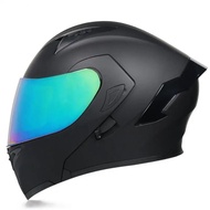 Helmet Men And Women Electric Motorcycle Open Face Helmet Full Face Helmet Tail Half Helmet Helmet Personality Winter Locomotive