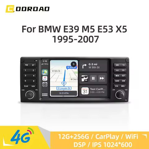 Car Multimedia Player Android 14.0 CarPlay GPS Navigation 4G WiFi Bluetooth RDS Stereo Car Radio for