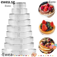 EWEA Cake Mold Decorating Tool French Dessert Mousse Perforated Tart Ring