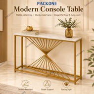 PACKONE Imitation Marble Console Table Nordic-style Sofa Table