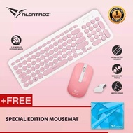 Alcatroz JellyBean A2000 2.4G Wireless Keyboard and Mouse Free Mousemat