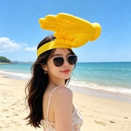 Creative Palm Sun Hat Funny Palm Headband Sun Hat Summer Outdoor Anti-Ultraviolet Funny Hat