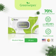 Greenwipes Alcohol Disinfectant Wipes - Hospital Grade Wipes Alcohol Wipes (30's)