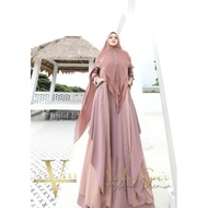 Ready Zahra Syar'I Original By Trevana Terbaru Dress Lebaran Kondangan
