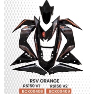 MAGIC BOY RS150 V2 RSV ORANGE / BLACK BODY COVER SET