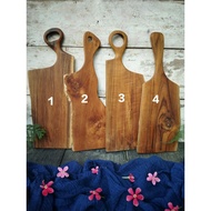 Rustic Live Edge Cutting Board/ Long Teak Wood Cutting Board Rustic Live Edge