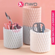 《 𝗘𝗔𝗦𝗬 𝗔𝗖𝗖𝗘𝗦𝗦 》360° Rotate Makeup Brushes Holder Cosmetic Hair Brush Stationery Storage Organizer Bo