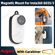 ArgoG Magnetic Protective Case For Insta360 GO 3S / GO 3 with Carabiner Insta360 GO 3S Accessories