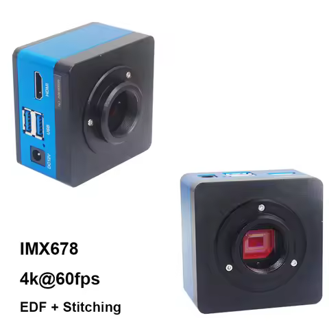 Lapsun 2025 4K IMX678 60FPS HDMI USB Industry Microscope Camera EDF + Stitching Function 180X /200X 