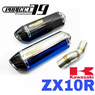 Project79 Exhaust Kawasaki ZX10R 2024 - 2025 Short Slip On Tabung Muffler Stainless Pipe Accessories