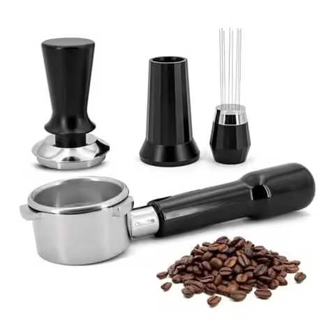 ABRE-54Mm Portafilter Espresso Kit Set Spare Parts Stainless Steel & Aluminum Alloy WDT Tool & Preci