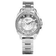 Coach Women's Mini Boyfriend Silver Crystal Glitz Watch 14501699
