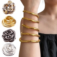 GRE Bendable Snake Chain Necklace Adjustable Necklace Flexible Snake Chain Necklace Hip Hop Style St