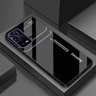 Ốp Lưng cho OPPO A55 – Mặt Kính Cường Lực Cao Cấp – Họa Tiết Trái Táo Đẳng Cấp