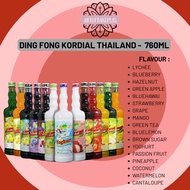 Jus Kordial Ding Fong 760ml/ Flavored Drink Juice/ Air Perasa Thailand/ Ice Blended Juice/ Ding Fong