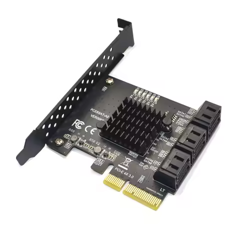 6 Port SATA 3 PCI Express Expansion Card PCI-E/PCIE SATA Controller SATA Multiplier SATA3 6Gbps ASMe