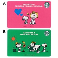 🇯🇵日本 Starbucks Card Snoopy (沒有面值) 粉紅色 Sally 綠色 Snoopy Brothers PEANUTS 日本限定 星巴克 星巴克卡 星巴克咭 史路比 史諾比 史努