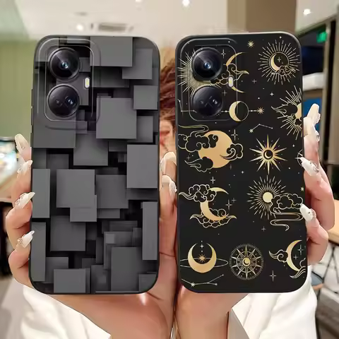 For OPPO Realme 10 Pro Plus Case Shockproof Silicone Anti-Knock Soft Silicone Back Cover For Realme 