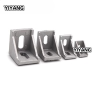 1pcs /1set  Durable L Corner Bracket Gusset Element L Bracket Connector 1515 2020 3030 4040  Aluminu