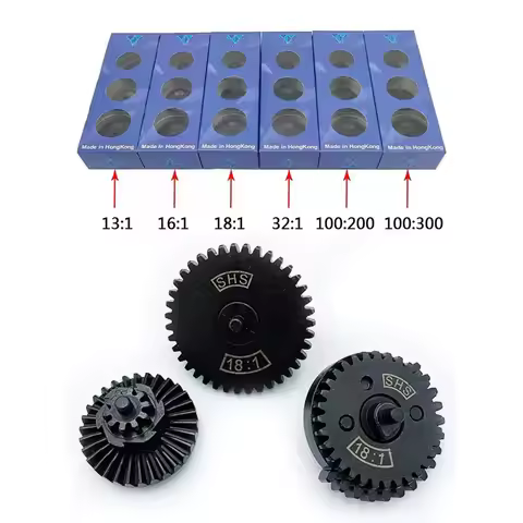 CNC Steel SHS Reinforced Gear Set High Speed High Torque Cut Gears for Ver.2 Ver.3 AEG EBB Gearbox