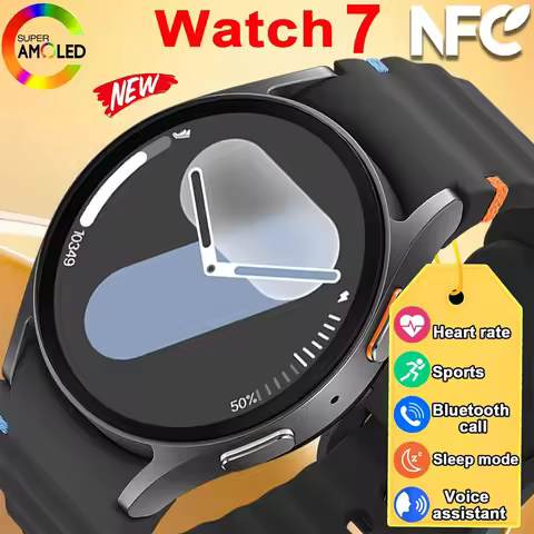 2025 Original Smart Watch 7 Mini Smart Watches Custom Dial Man Women record HD AMOLED Voice Call NFC