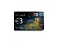 [iACG 遊戲社]G2A 3歐元 吉集卡/禮品卡 超商繳費 24小時自動發卡