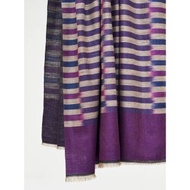 雙面色圖騰Ikat雙面色/克什米爾手工披肩100% Pashmina羊絨