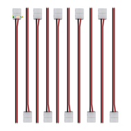 50Pcs LED Tape Connector 2Pin LED Strip Accessories Connectors for 2835 3528 5050 5730 5630 SMD LED 