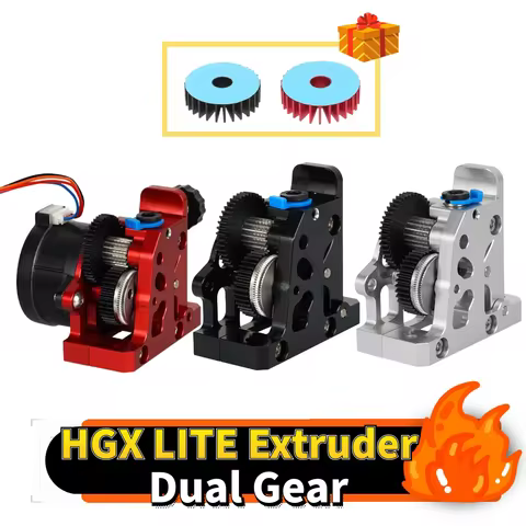 HGX-LITE-Extruder Dual Gear Extruder 3D Printer accessories All Metal High Quality Hardened Steel Re