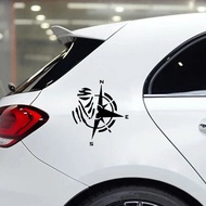 Dakar Compass Reflective Car Stickers Decor Motorcycle Scooter Automobile Body Window Rear Windshield Trunk Decal Accessories for toyota yaris cross 2023