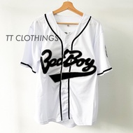 Baseball Jersey Bad Boys BIGGIE #10 WHITE MLB Shirt Men Jacket Baju Plus Size Tops