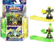 {READY STOCK} Legends of Akedo Powerstorm 2 Pack - Mini Battling Action Figures and 2 Battle Controllers | BRINY VS BUN BURNER | Burnout Vs Tie-Die | Astrid Vs Boot-Up