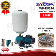 EYUGA WP-DP370 1.0HP 25M DEEP WELL WATER BOOSTER PUMP WITH TANK SUCTION UP TO 75 FEET