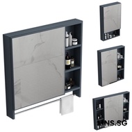 MNS Wall-Mounted Cabinet Mirror With Shelf Bathroom Storage Cabinet Mirror Toilet Mirror Cabinet  Storage Box Waterproof Storage Mirror Box Dressing Table