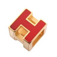 【二手】愛馬仕 HERMES 吊墜TOP Cage d'H H Cube GP（鍍金）H Cube 吊墜TOP小姐二手 A