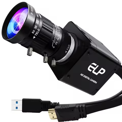 ELP 4K 60FPS HDMI USB3.0 Webcam IMX678 Sensor 10X Zoom CS Varifocus Lens HD USB Camera for Machine V