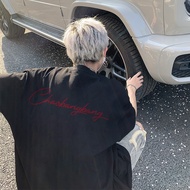 Vintage White T-shirt Unisex Wide Form T-shirt Street Boy Oversize Letter Logo Printed Unisex Basic 