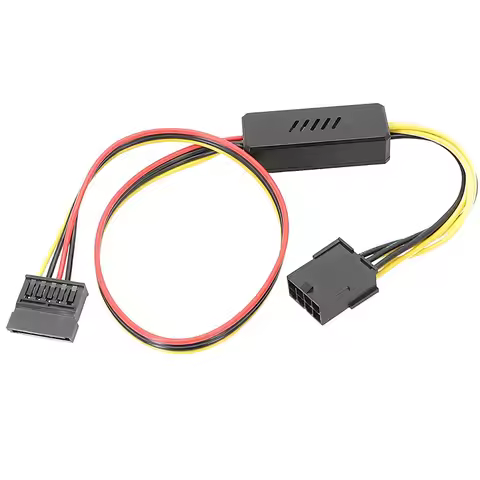 Graphics Card Hard Drive Cable GPU PCIE 8Pin Female to 1 2 3 4 SATA Hard Drive 18awg Power Supply Ca