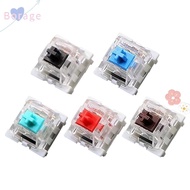 BORRAONE 10pcs Mechanical Keyboard Switch, Tactile Linear Gaming Switch,  Silent Clicky  LED MX Swit